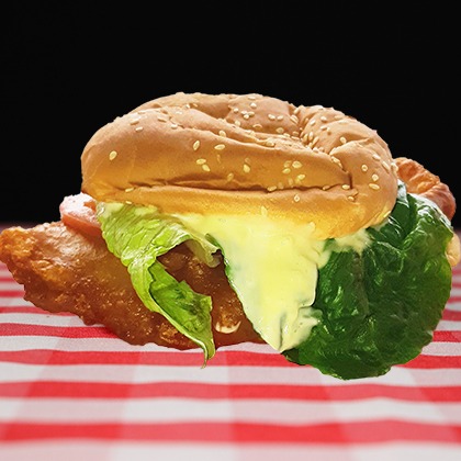 Halibut Burger Image