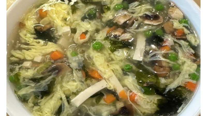Seaweed Egg Drop Soup