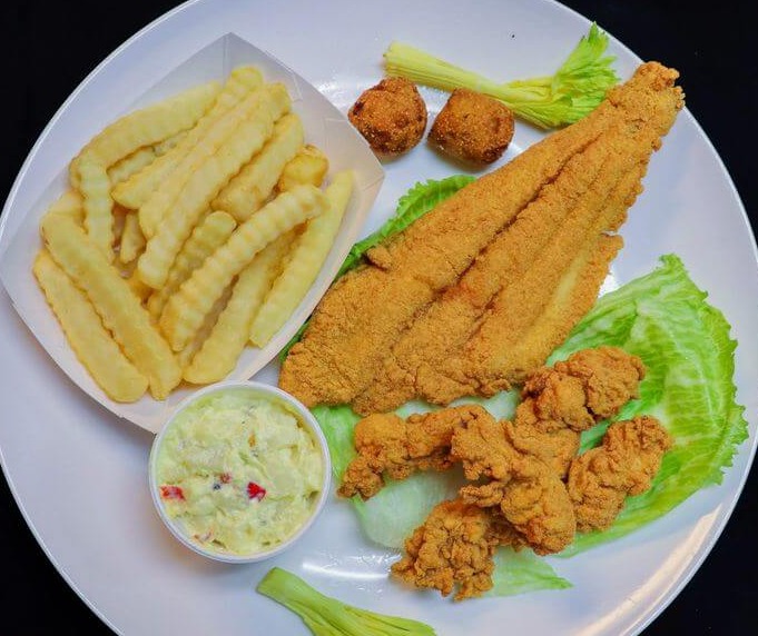 9. 1 Pc Swai Fish & 5 Pcs Oyster