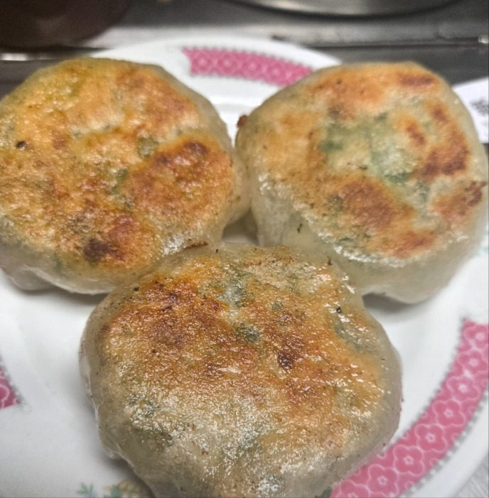 12. Pan Fried Leek Cake