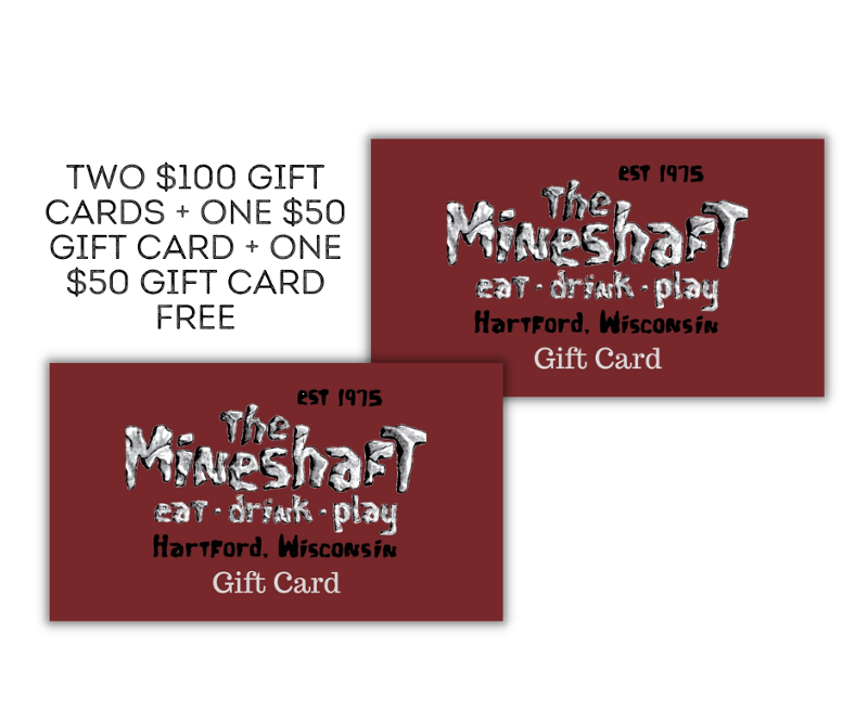 Holiday Special #4 - TWO $100 Gift Cards + ONE $50 Gift Card + ONE $50 Gift Card Free