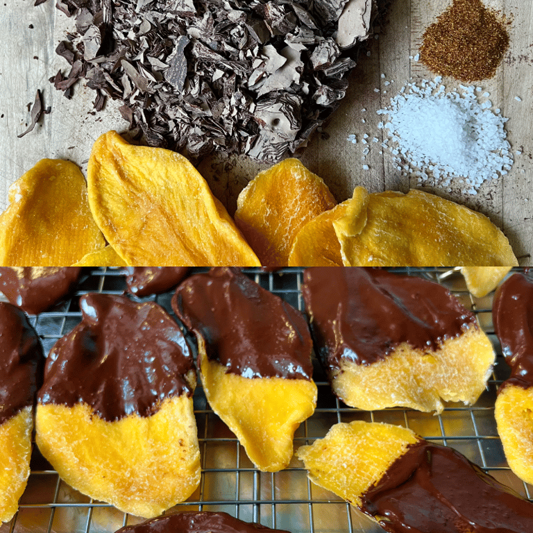 Organic dry chocolate mangos