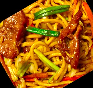 26. 牛捞面 <br> Beef Lo Mein