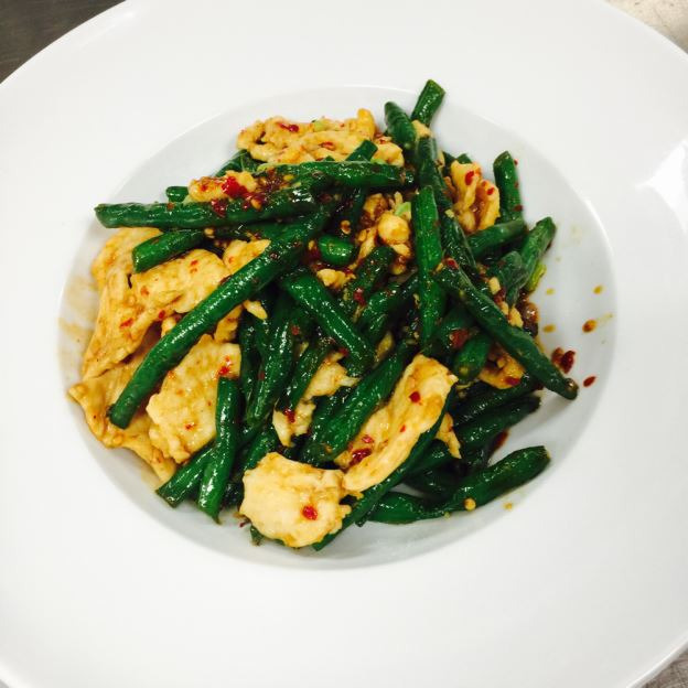 4.  Spicy String Beans with Chicken