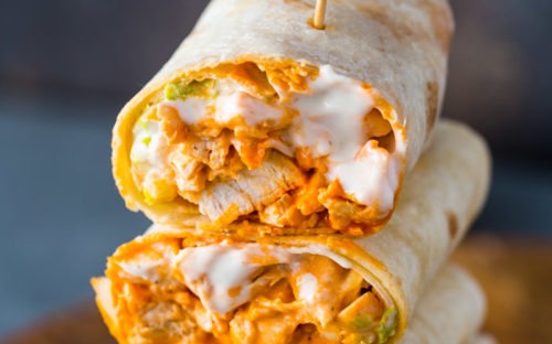 Buffalo Chicken Cheesesteak Wrap