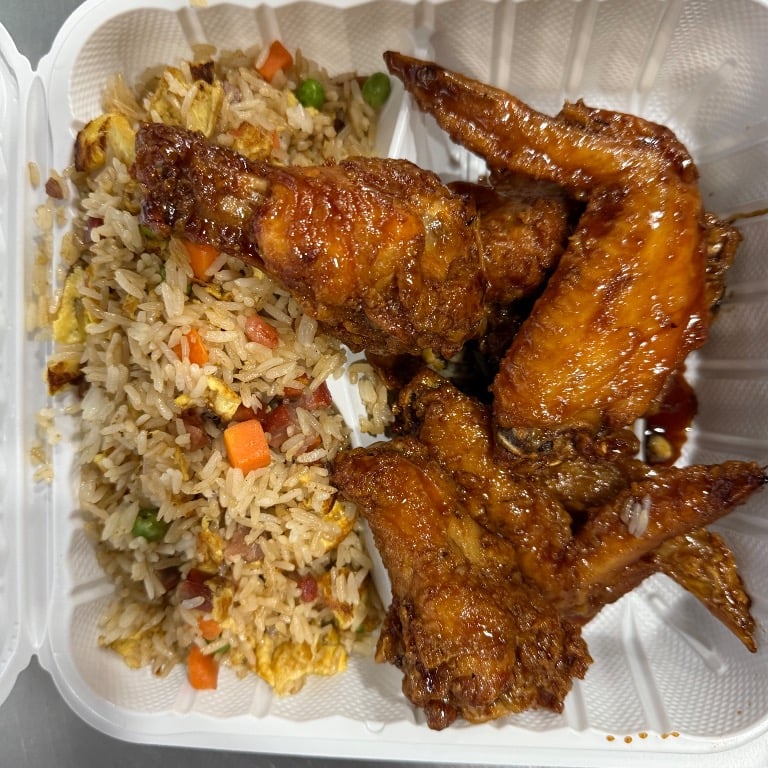 鸡翅跟炒饭 Wings ＆ Fried Rice Combo
