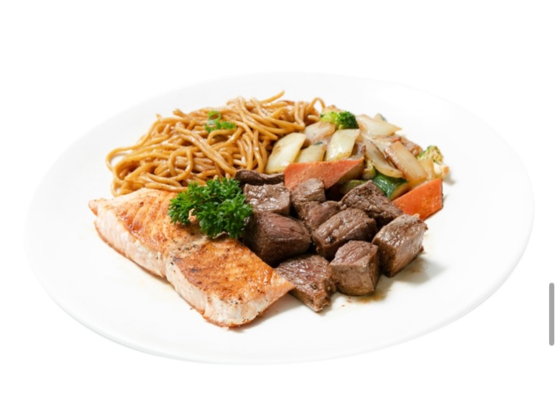 36. Hibachi Steak & Salmon