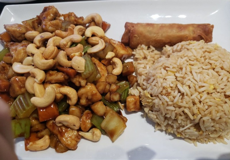 Cashew Chicken with Fried Rice and Egg Roll
P. King - 3701 S Shepherd Dr, Houston