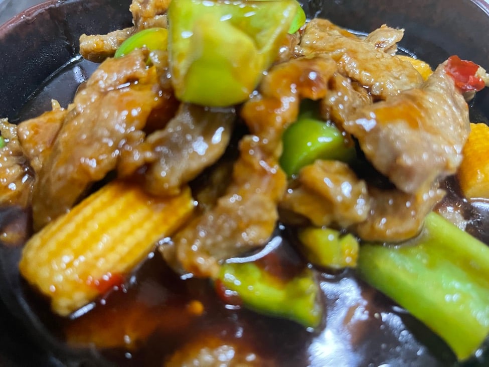 General Tso's Beef on Sizzling Plate