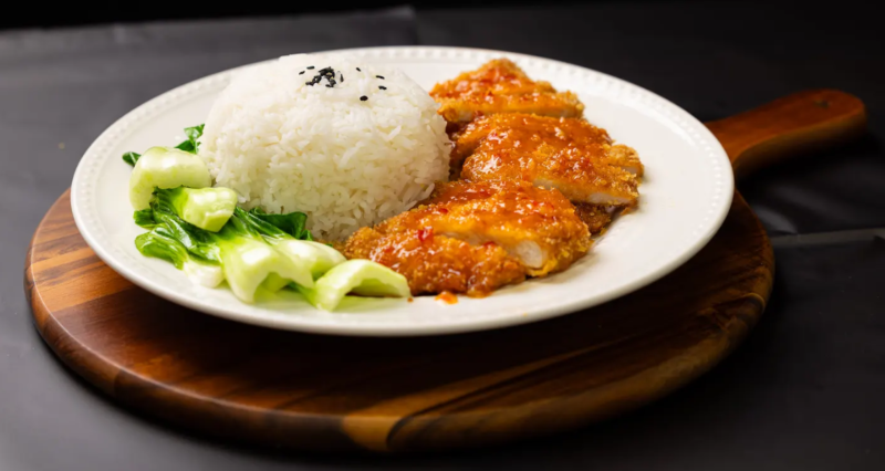 Chicken Chop Rice 鸡排饭