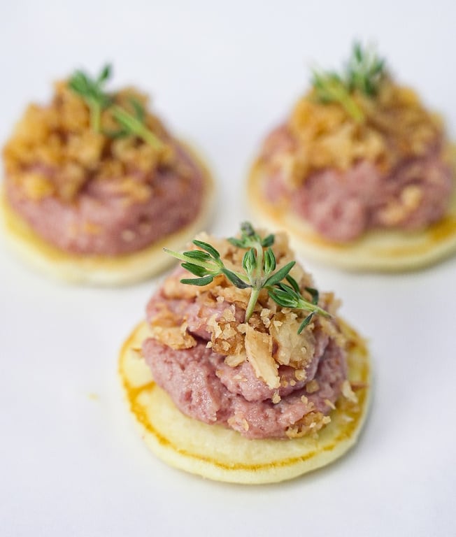 Blinis pâté de foie