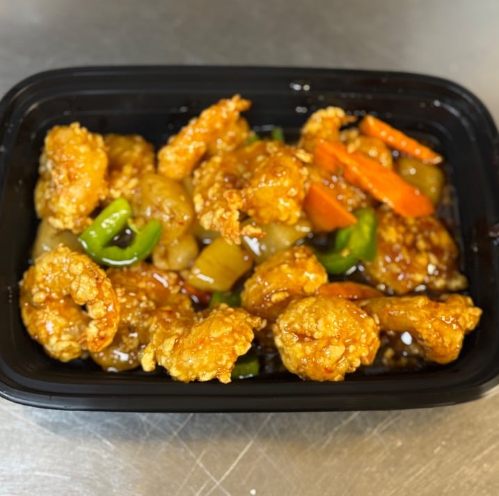 Crispy pineapple shrimp
