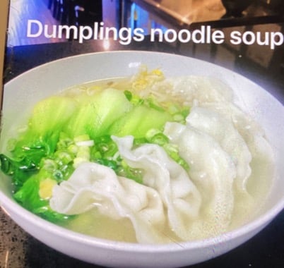 Shrimp Dumpling Noodle Soup