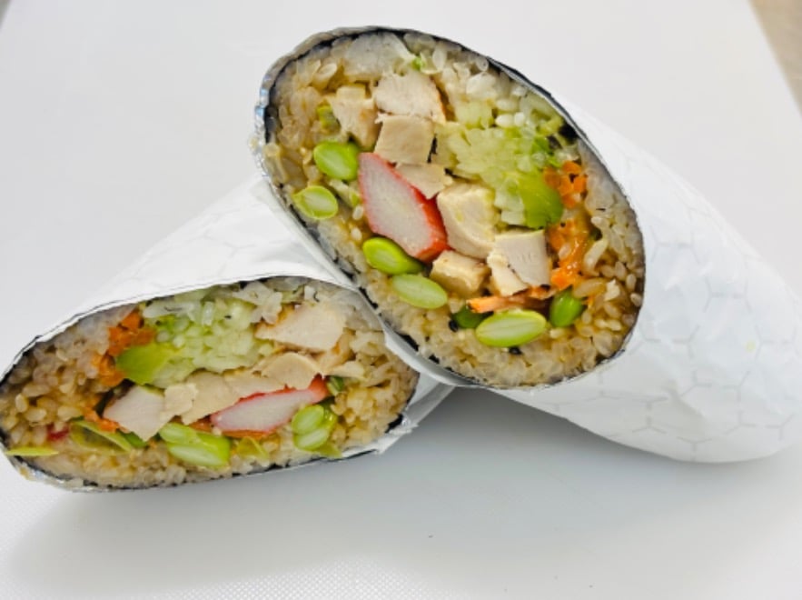 B4. Aloha Chicken Burrito