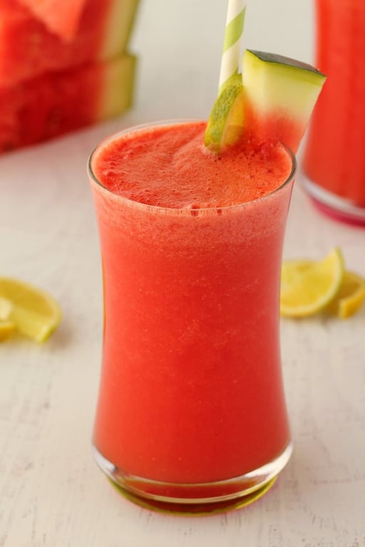 Watermelon Strawberry Smoothie Image