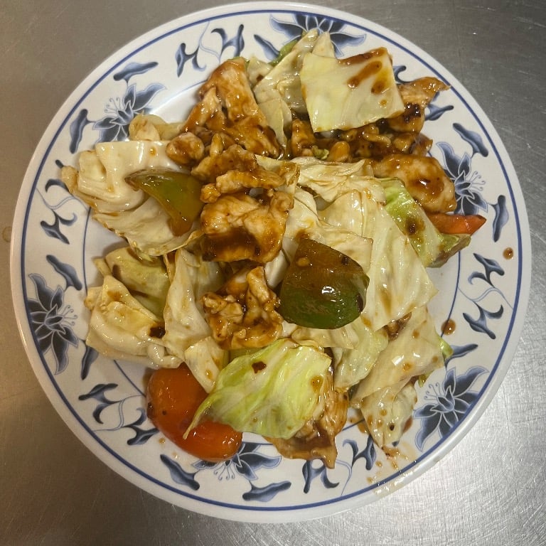 409. Chicken with Hot Cabbage
