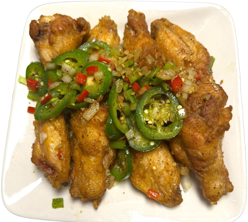Salt & Pepper Chicken Wings (8)