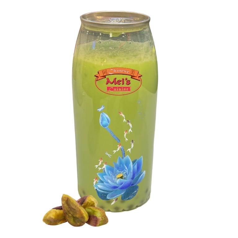 Pistachio Popping Boba Milk Tea
