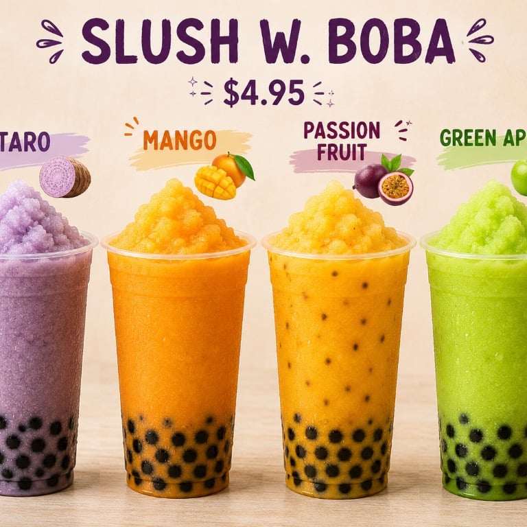 Slush w. Boba