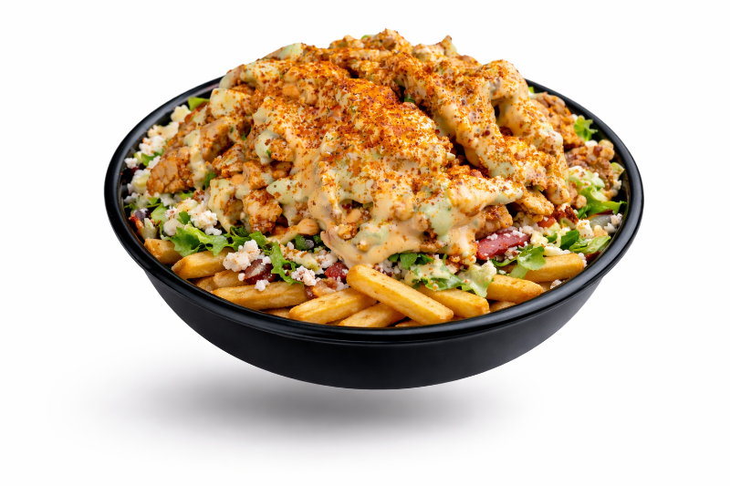 SHAWARMA FRIES - ANGUS BEEF TRI -TIP OR CHICKEN BOWL