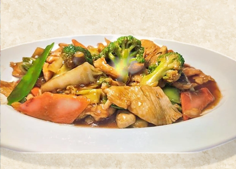 1. 时菜鸡 Chicken with Fresh Vegetables