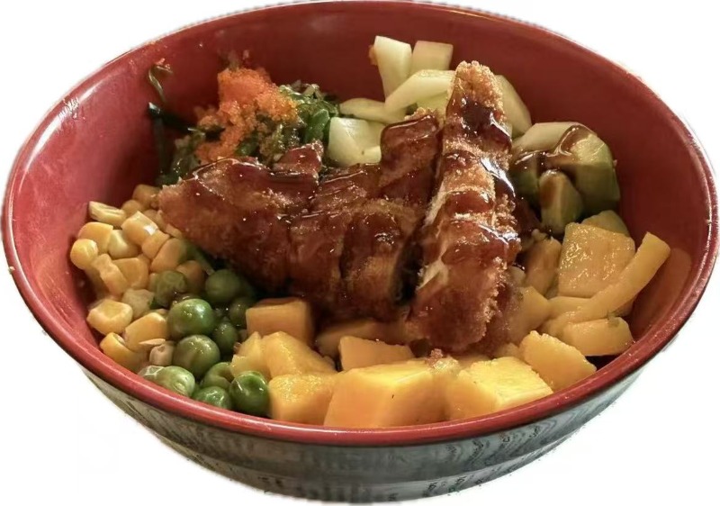 Pork Tonkatsu Poke Bowl