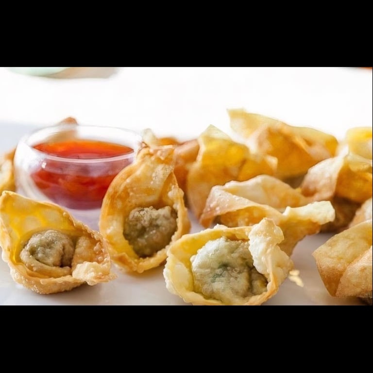 炸云吞<br>  Fried Meat Wonton-Pork (10)