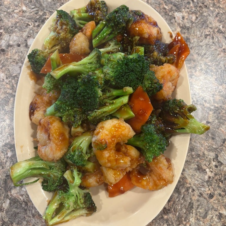 46. 芥兰虾 Shrimp w. Broccoli