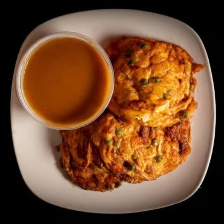 90. Chicken Egg Foo Young