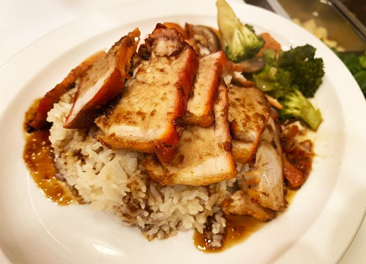 Khao Moo Dang (Rice w/ Thai Style BBQ Pork)