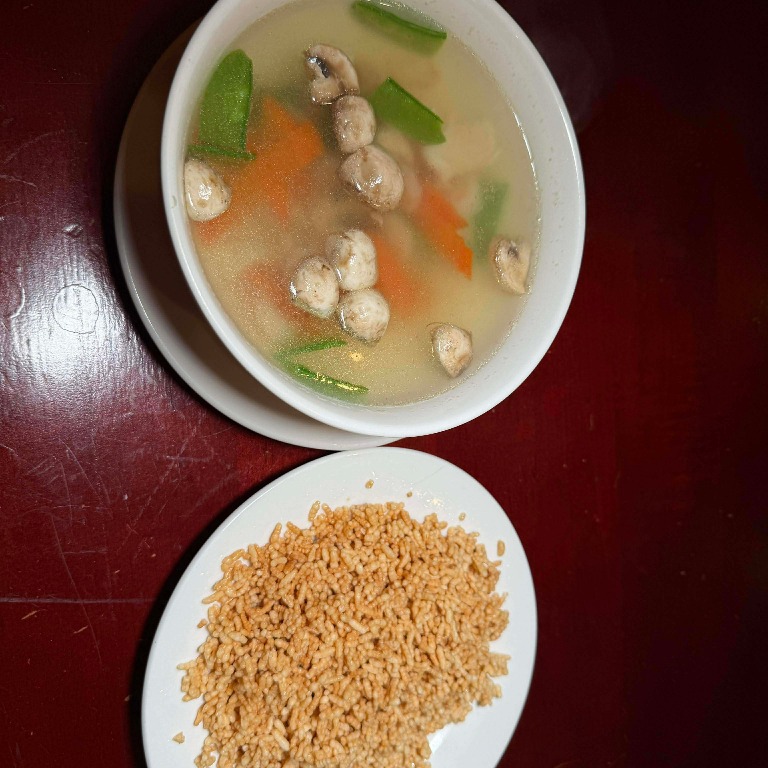 Sizzling Rice Soup (for 2)