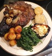 Prime Rib & Scallops Dinner
