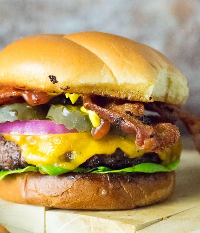½ Lb. Jumbo Bacon Cheeseburger Combo Image