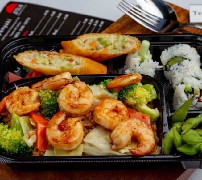 Shrimp Teriyaki Bento Box