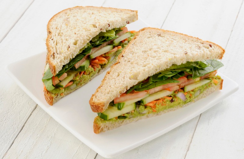 Avocado & Cucumber Sandwich