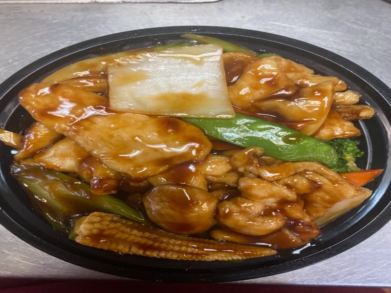 什菜鸡 64. Chicken w. Mixed Vegetables