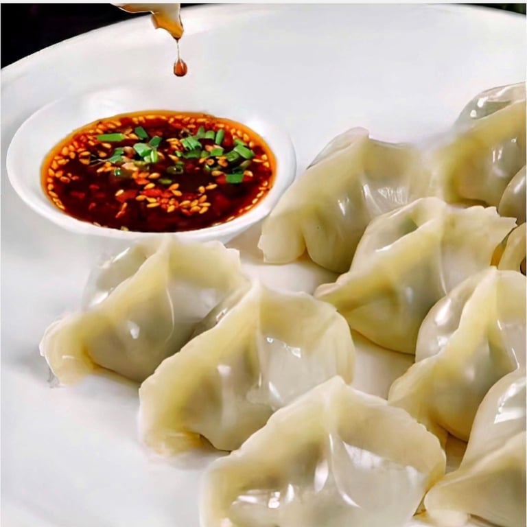 9. 水饺 Steamed Dumplings (8)