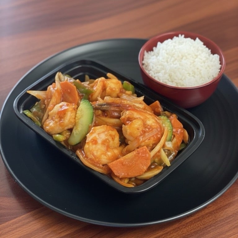 90. Hot & Spicy Shrimp