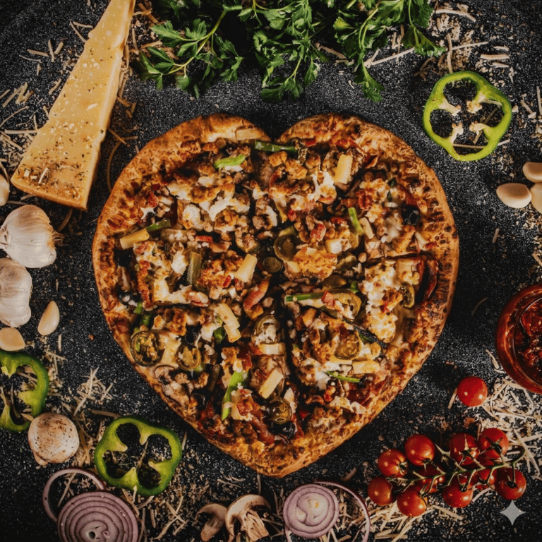Heart Shaped Pizza