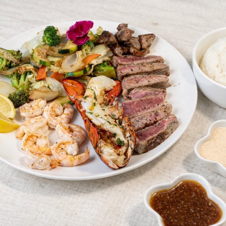 Boston Lobster, Shrimp & New York Steak Combo