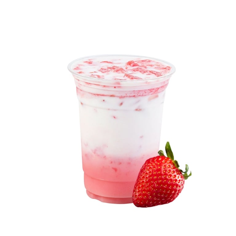 6. Strawberry Tea Latte