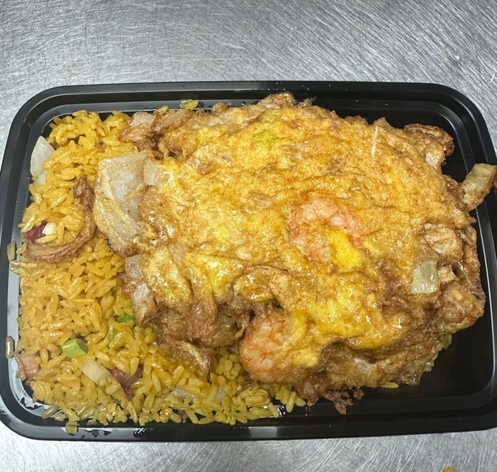 S26. Shrimp Egg Foo Young (Combo Platter)