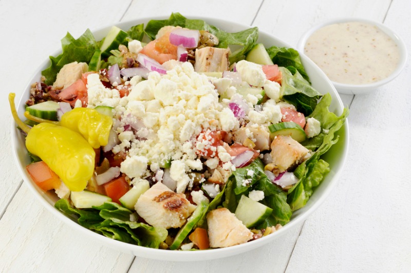 Medium Mediterranean Salad (with Chicken) Image