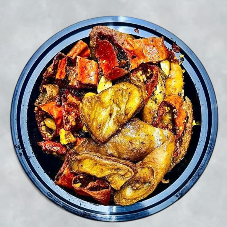 香辣脆肥肠 Spicy Braised Pork Intestines