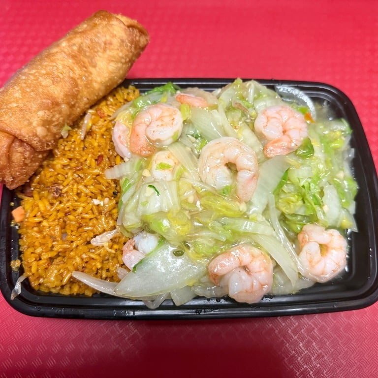 C1. Shrimp Chow Mein 虾炒面