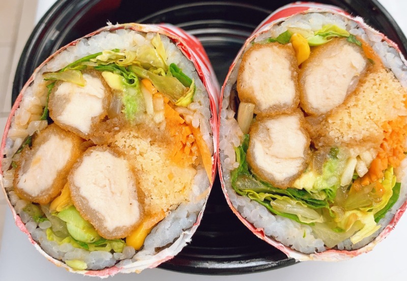 4. Popcorn Chicken Burrito