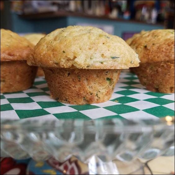 Mini Vegan Zucchini Muffins