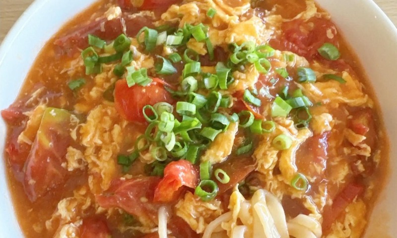 Tomato Egg w. Homemade Noodle