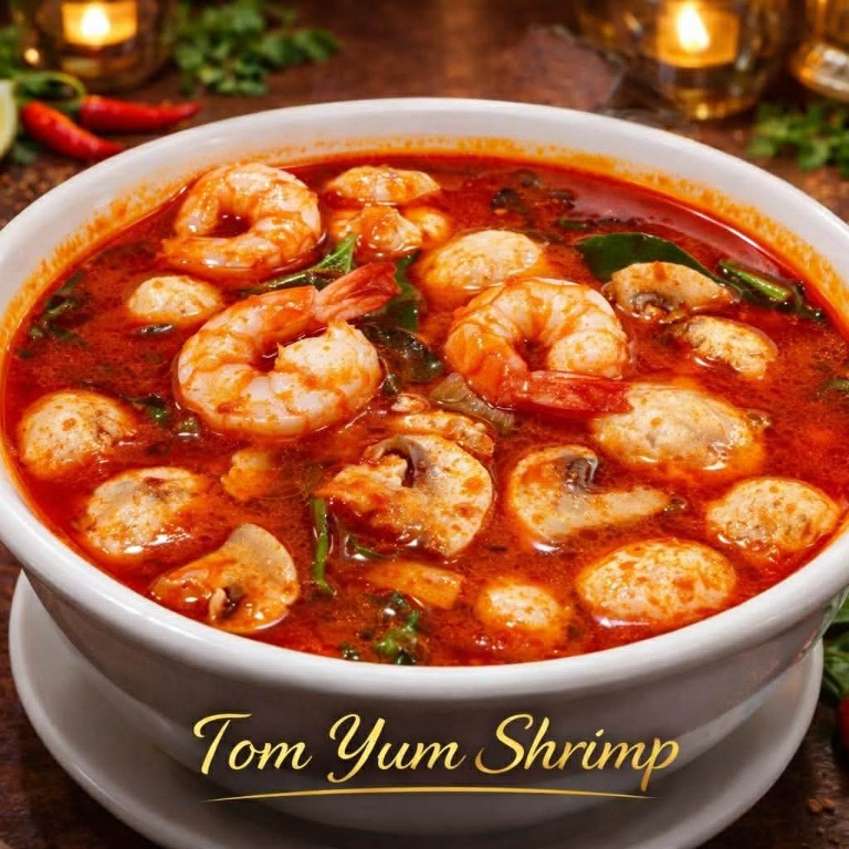 Tom Yum Soup w/ Shrimp (Thai)