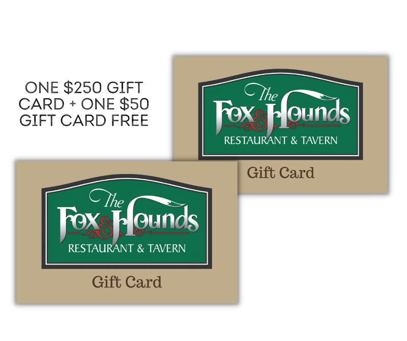 Holiday Special #3 - ONE $250 Gift Card + ONE $50 Gift Card Free